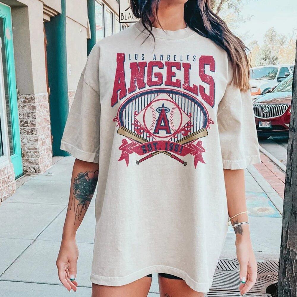 Los Angeles Angels 1961 Retro Style Los Angeles Baseball Shirt